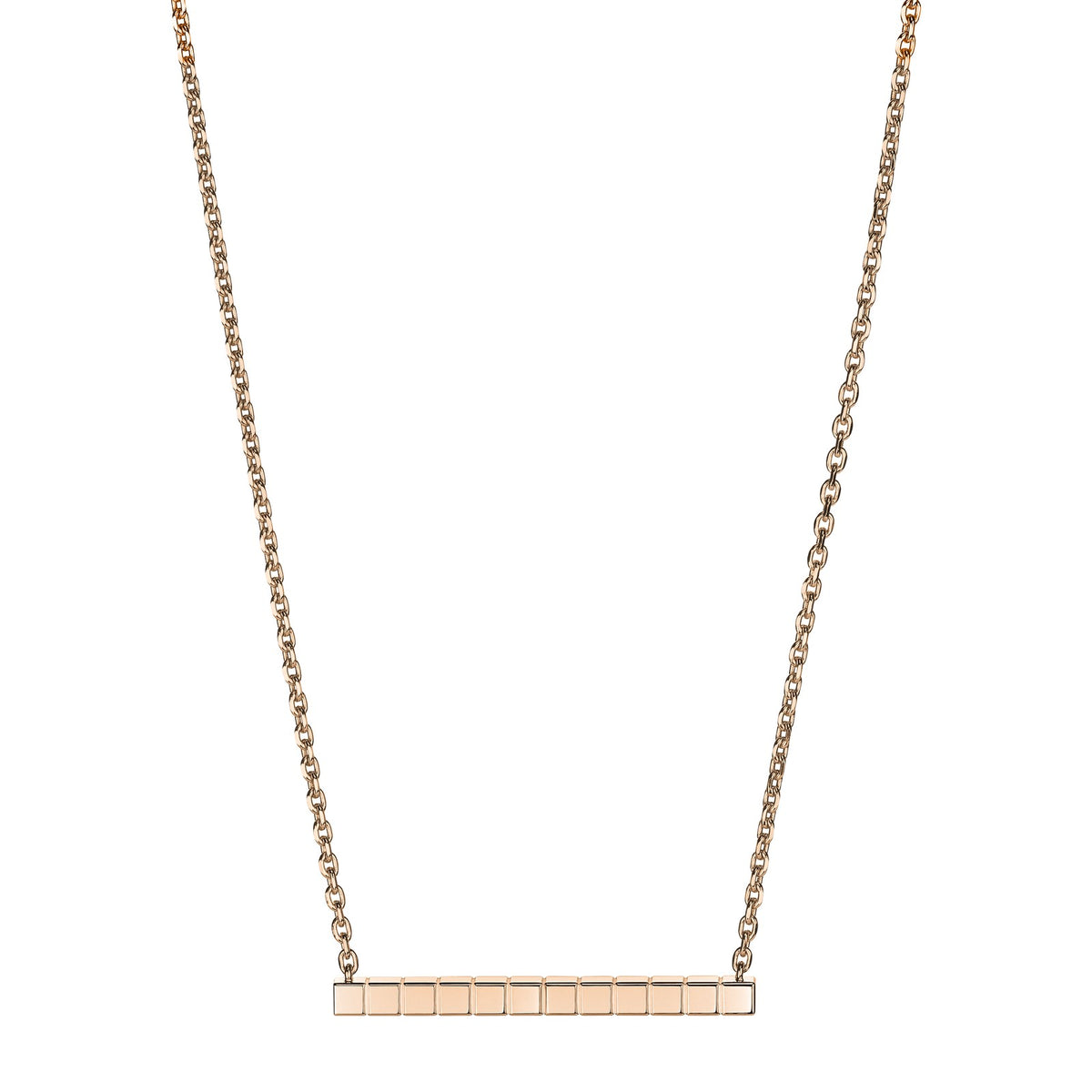Chopard Ice Cube necklace in 18k ethical rose gold with diamonds view 4