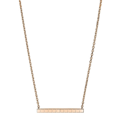Chopard Ice Cube necklace in 18k ethical rose gold with diamonds view 4
