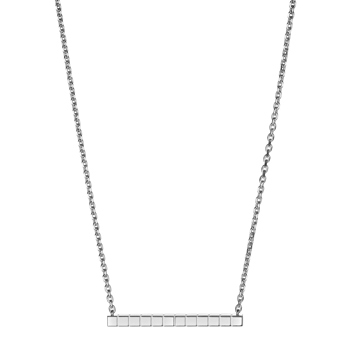 Chopard Ice Cube necklace in 18k ethical white gold view 4