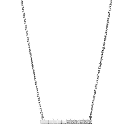 Chopard Ice Cube necklace in 18k ethical white gold with diamonds