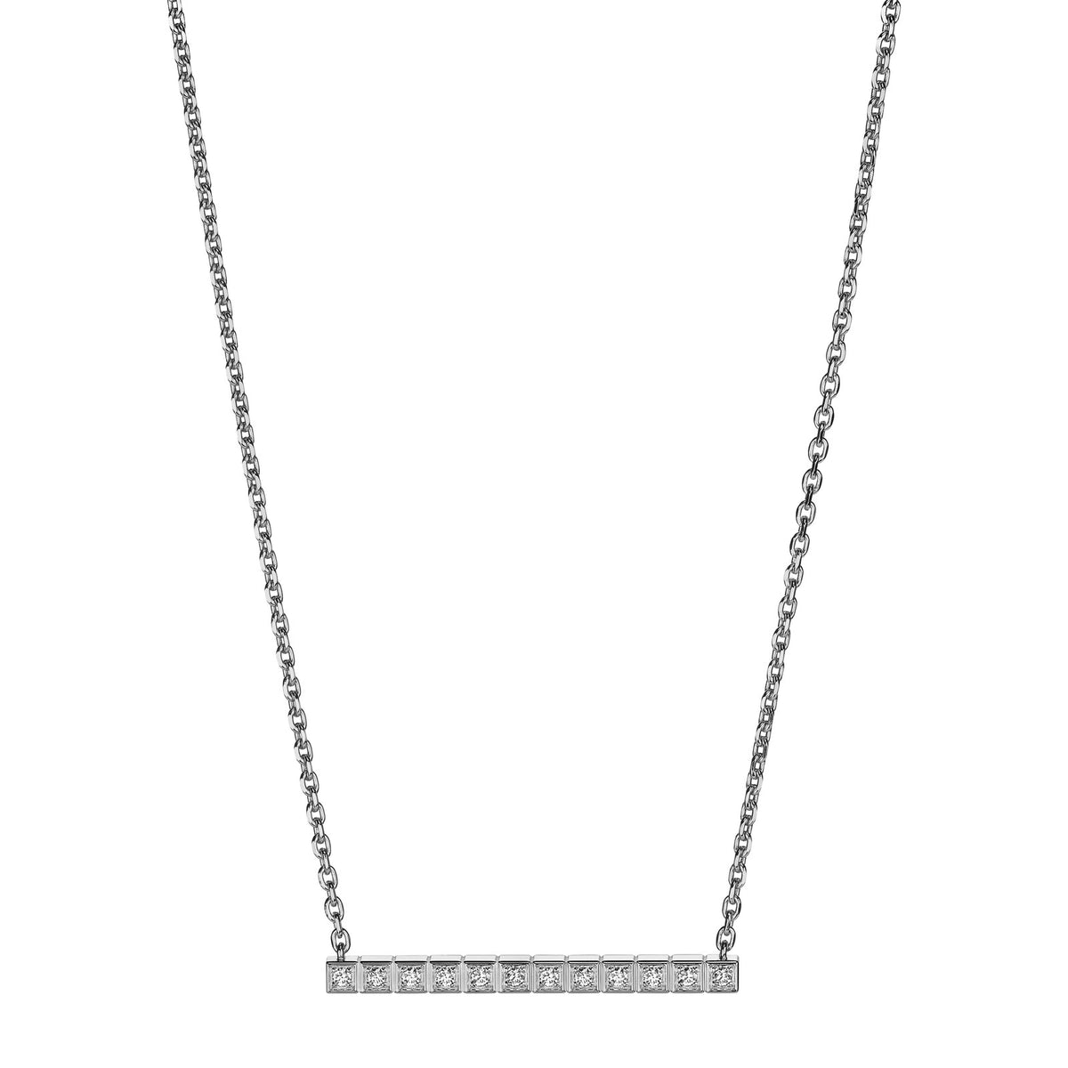 Chopard Ice Cube necklace in 18k ethical white gold with diamonds