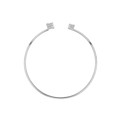 Chopard Ice Cube necklace in 18k ethical white gold with diamonds, view 3