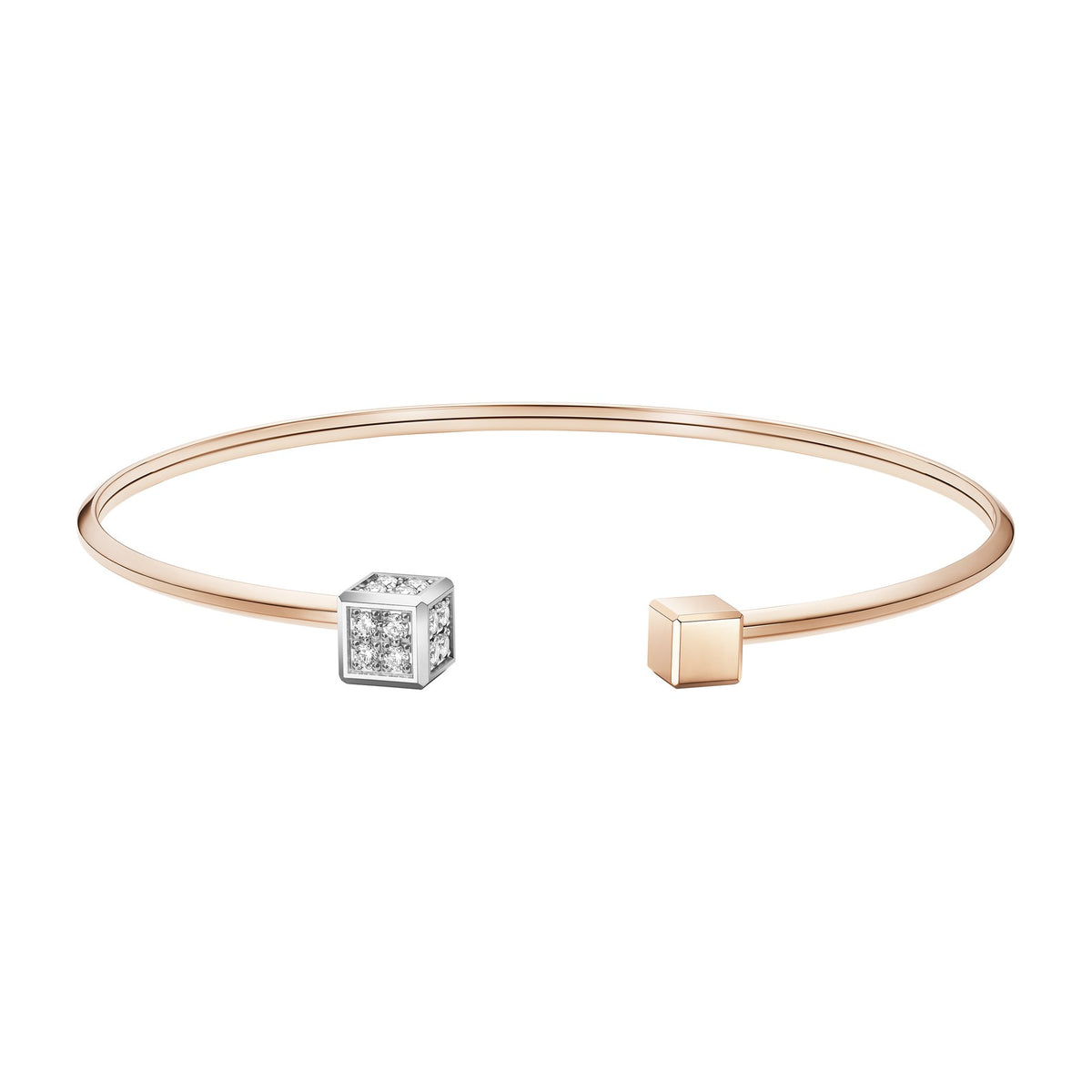Chopard Ice Cube necklace in 18k ethical white and rose gold with diamonds