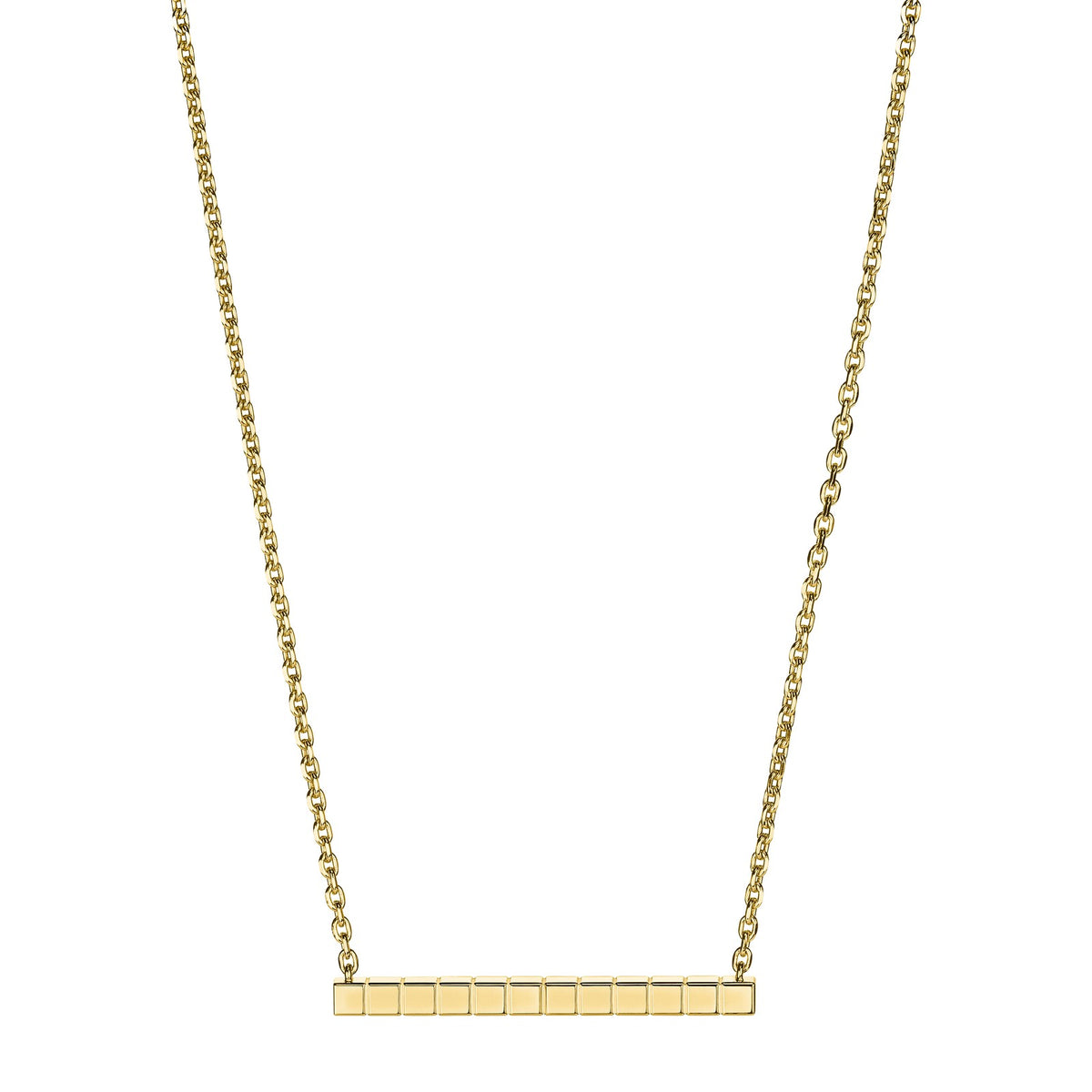 Chopard Ice Cube necklace in 18k ethical yellow gold with diamonds view 4