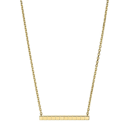 Chopard Ice Cube necklace in 18k ethical yellow gold with diamonds view 4