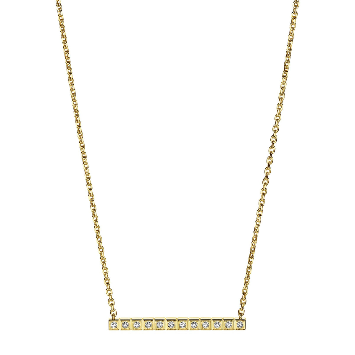 Chopard Ice Cube necklace in 18k ethical yellow gold with diamonds