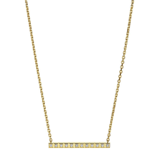 Chopard Ice Cube necklace in 18k ethical yellow gold with diamonds