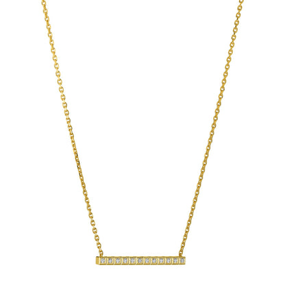 Chopard Ice Cube necklace in 18k ethical yellow gold with diamonds view 2
