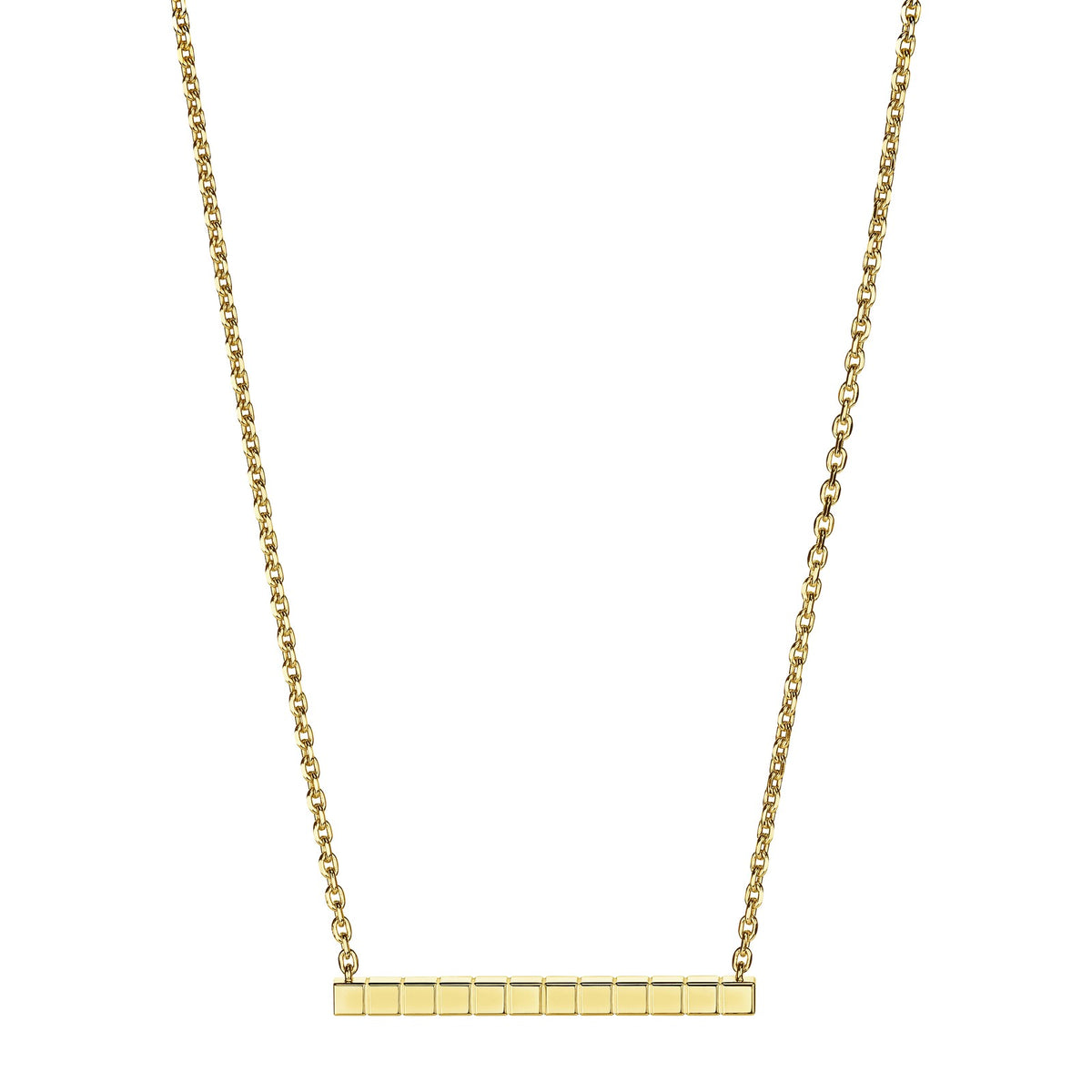 Chopard Ice Cube necklace in 18k ethical yellow gold with diamonds view 4