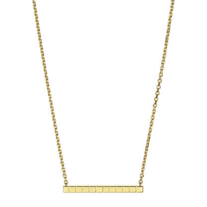 Chopard Ice Cube necklace in 18k ethical yellow gold with diamonds view 4