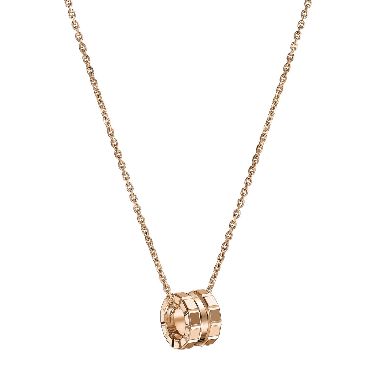 Chopard Ice Cube pendant in 18k ethical rose gold, view 2