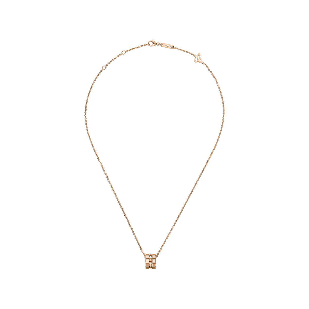 Chopard Ice Cube pendant in 18k ethical rose gold, view 3
