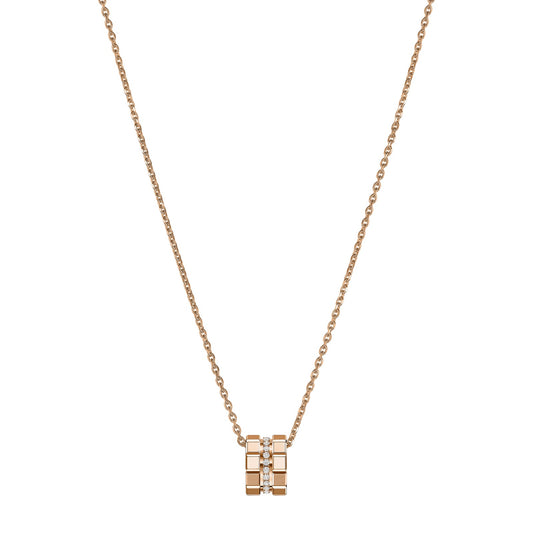 Chopard Ice Cube pendant in 18k ethical rose gold with diamonds