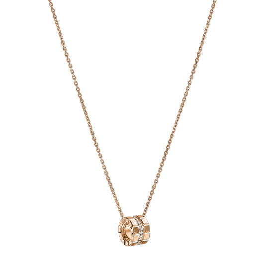 Chopard Ice Cube pendant in 18k ethical rose gold with diamonds view 2
