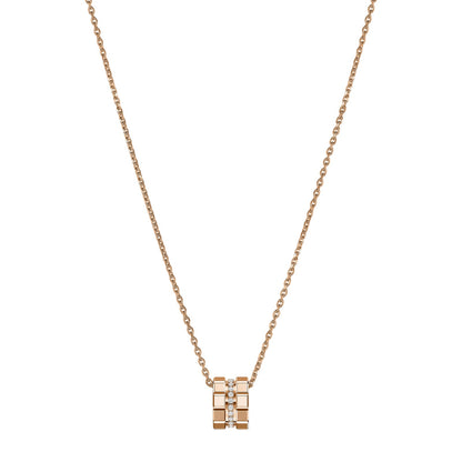 Chopard Ice Cube pendant in 18k ethical rose gold with diamonds view 4