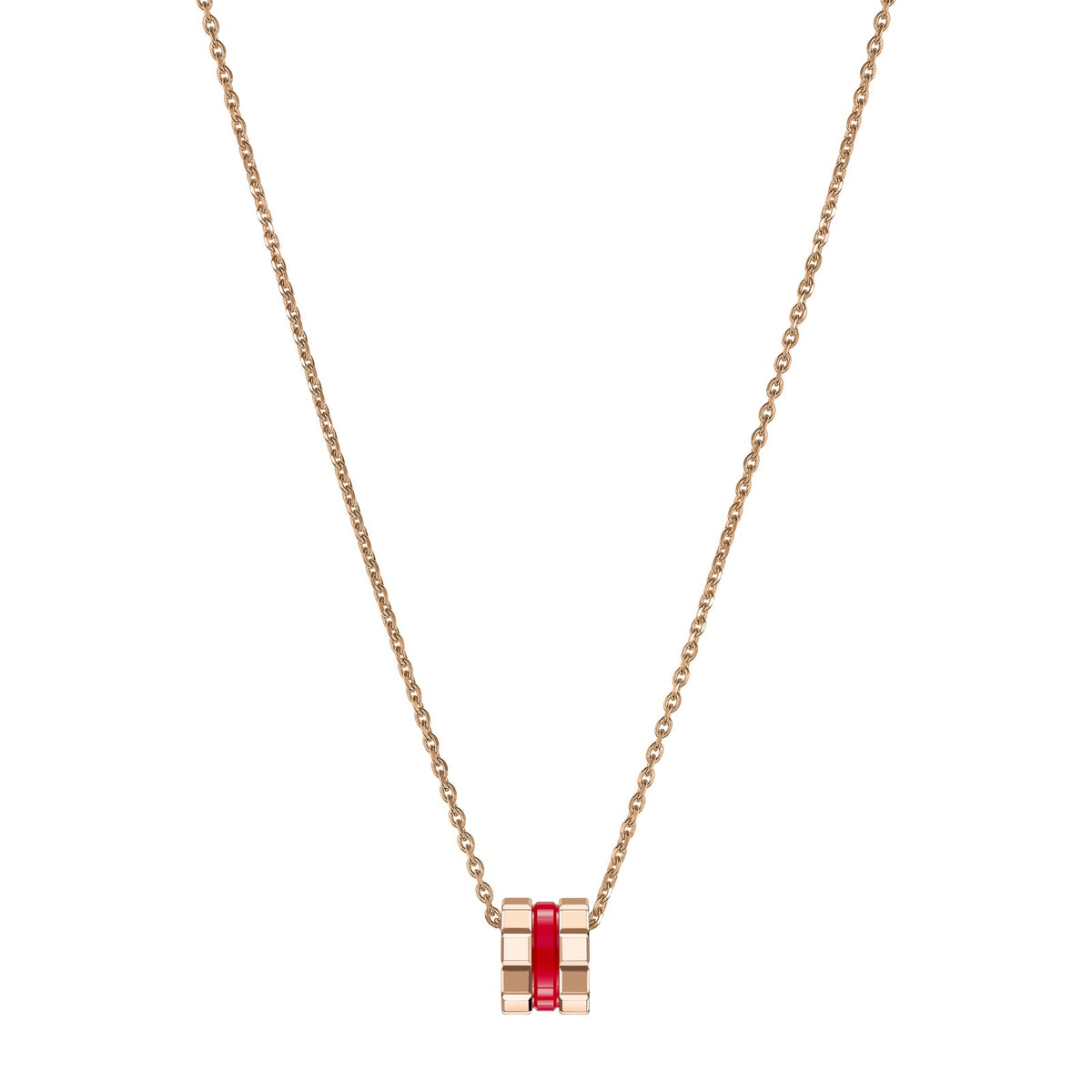 Chopard Ice Cube pendant in 18k ethical rose gold and ceramic