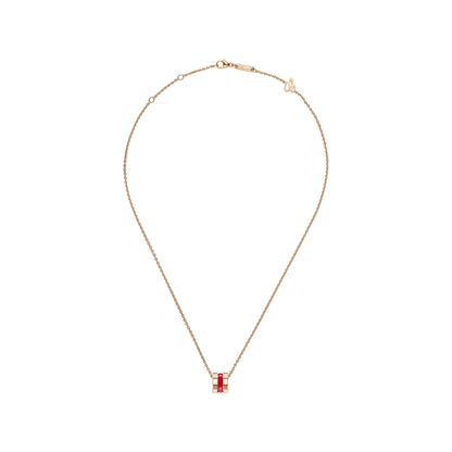 Chopard Ice Cube pendant in 18k ethical rose gold and ceramic, view 3