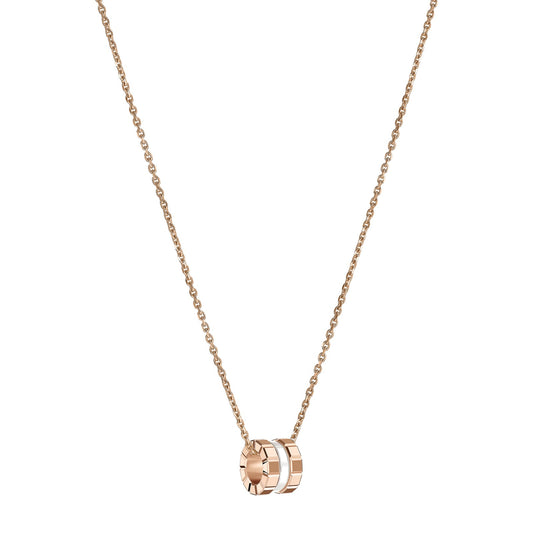 Chopard Ice Cube pendant in 18k ethical rose gold and ceramic, view 2