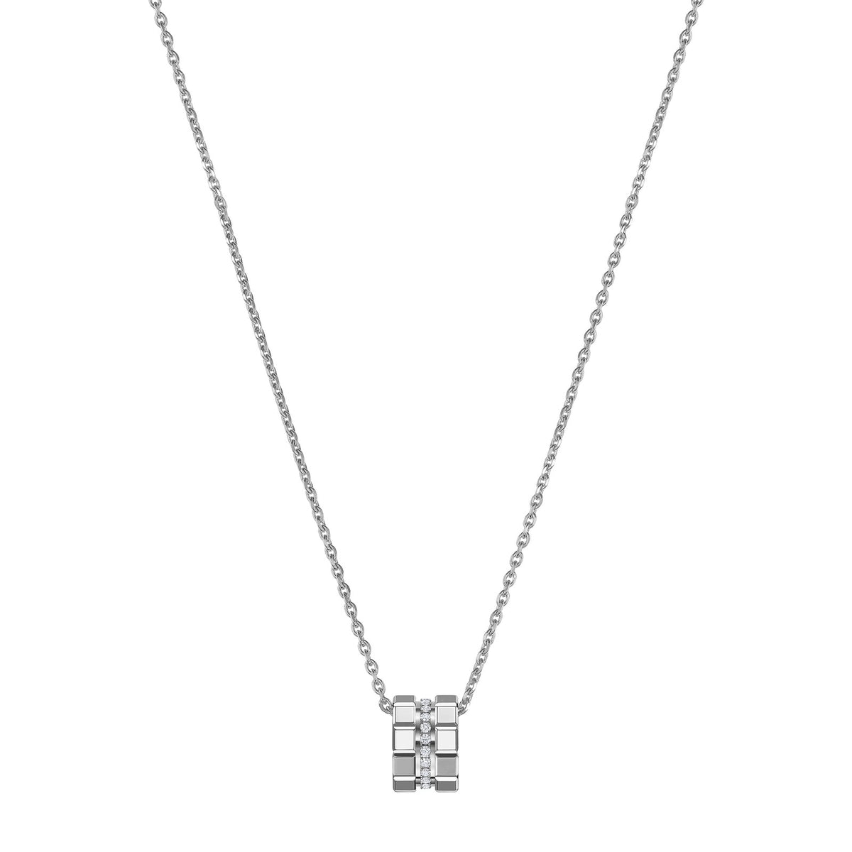 Chopard Ice Cube pendant in 18k ethical white gold with diamonds