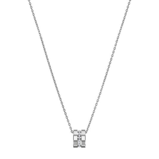 Chopard Ice Cube pendant in 18k ethical white gold with diamonds