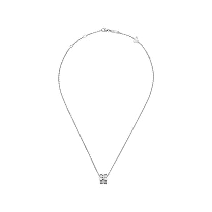 Chopard Ice Cube pendant in 18k ethical white gold with diamonds view 3