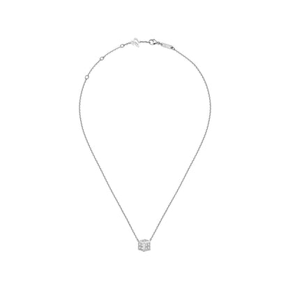 Chopard Ice Cube pendant in 18k ethical white gold with diamonds, view 3