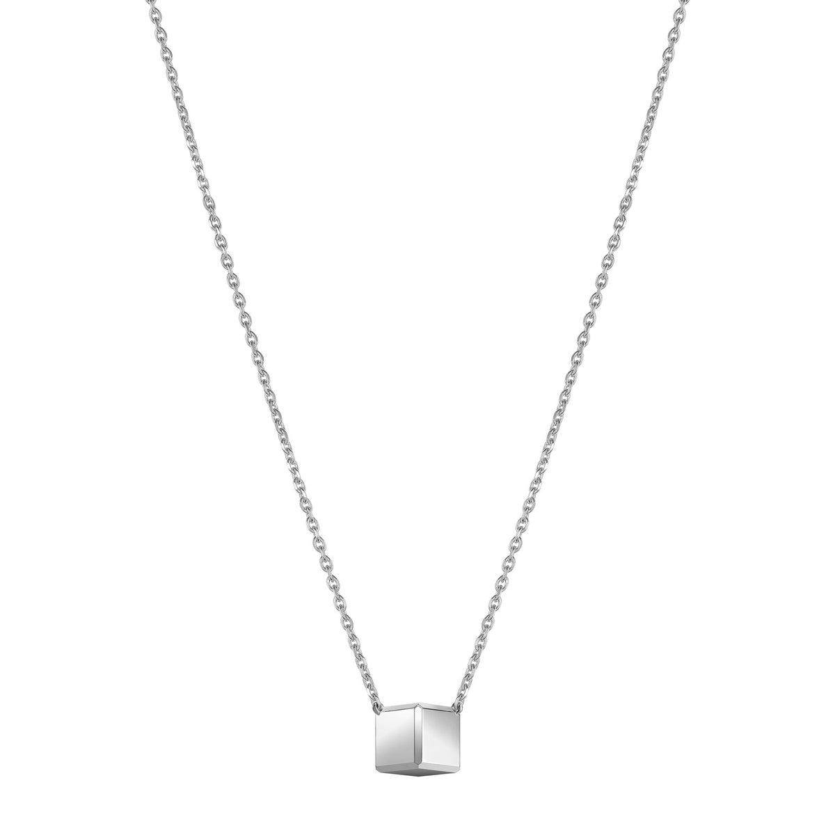 Chopard Ice Cube pendant in 18k ethical white gold with diamonds, view 4