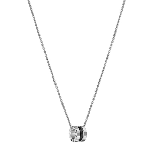 Chopard Ice Cube pendant in 18k ethical white gold and ceramic, view 2
