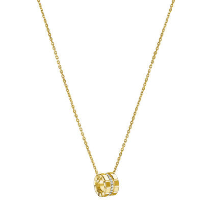 Chopard Ice Cube pendant in 18k ethical yellow gold with diamonds, view 2