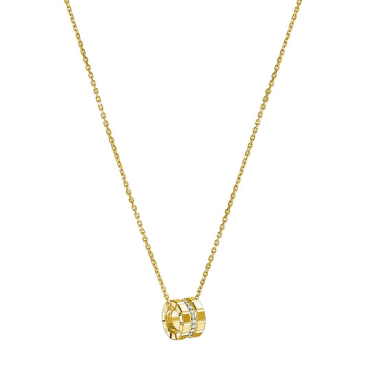 Chopard Ice Cube pendant in 18k ethical yellow gold with diamonds, view 2