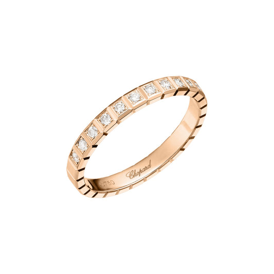 Chopard Ice Cube ring in 18k ethical rose gold with diamonds