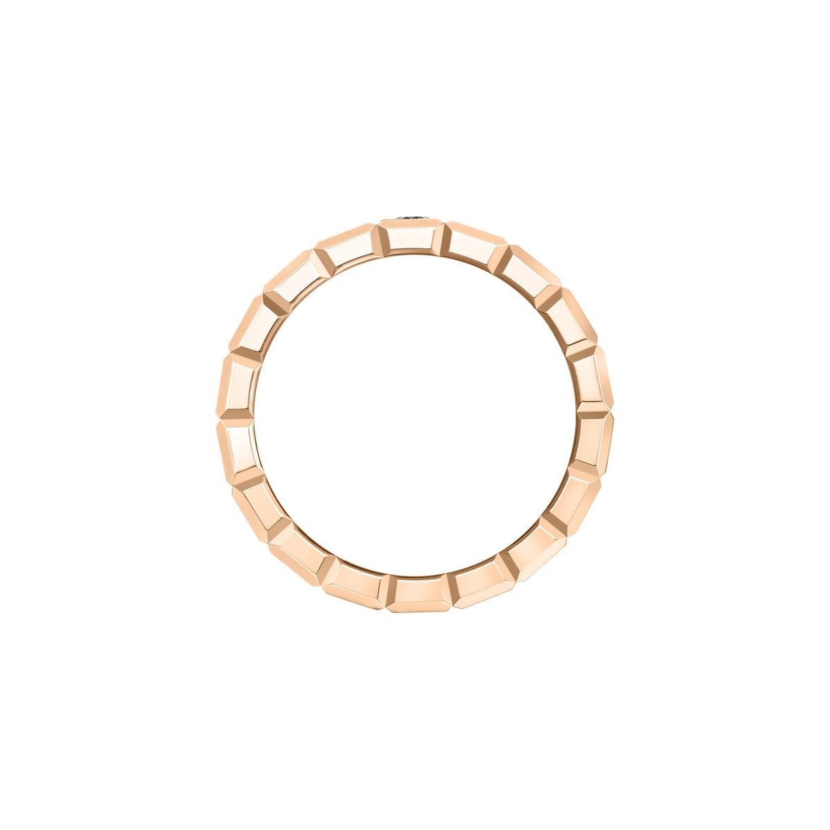 Chopard Ice Cube ring in 18k ethical rose gold with diamonds, view 3