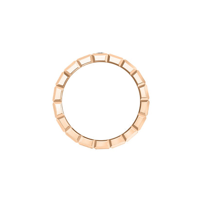 Chopard Ice Cube ring in 18k ethical rose gold with diamonds, view 3