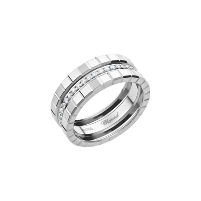 Chopard Ice Cube ring in 18k ethical white gold with diamonds