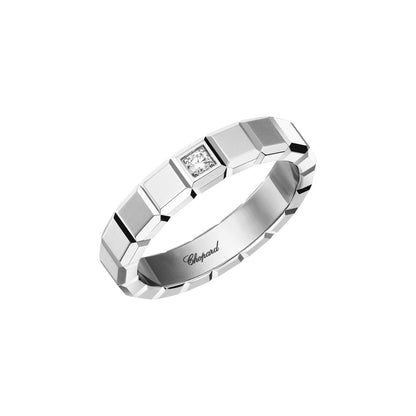 Chopard Ice Cube ring in 18k ethical white gold with diamonds