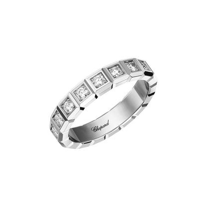 Chopard Ice Cube ring in 18k ethical white gold with diamonds