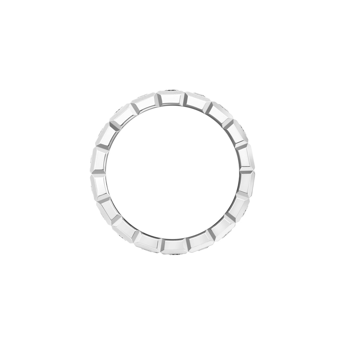 Chopard Ice Cube ring in 18k ethical white gold with diamonds, view 3