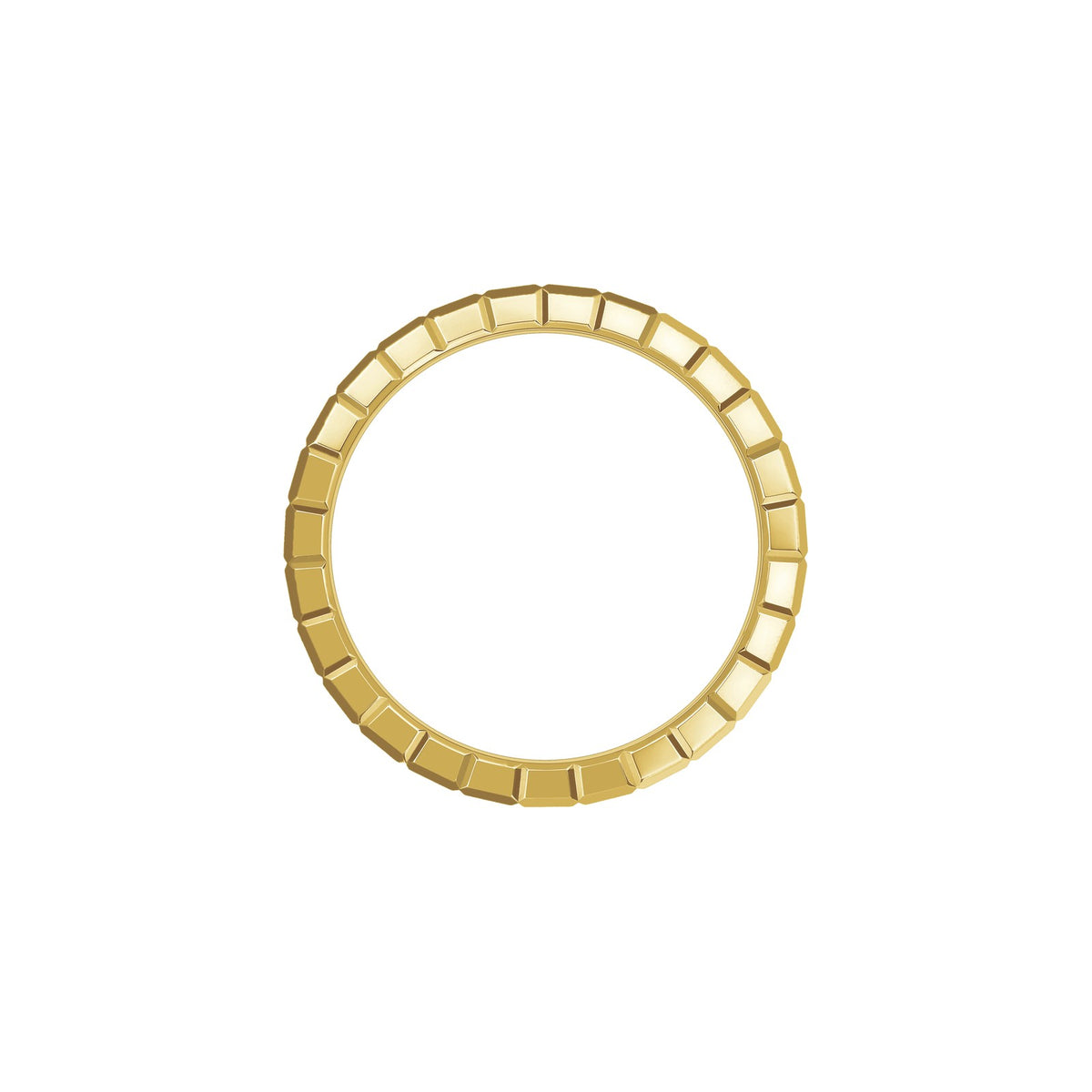 Chopard Ice Cube ring in 18k ethical yellow gold with diamonds, view 3