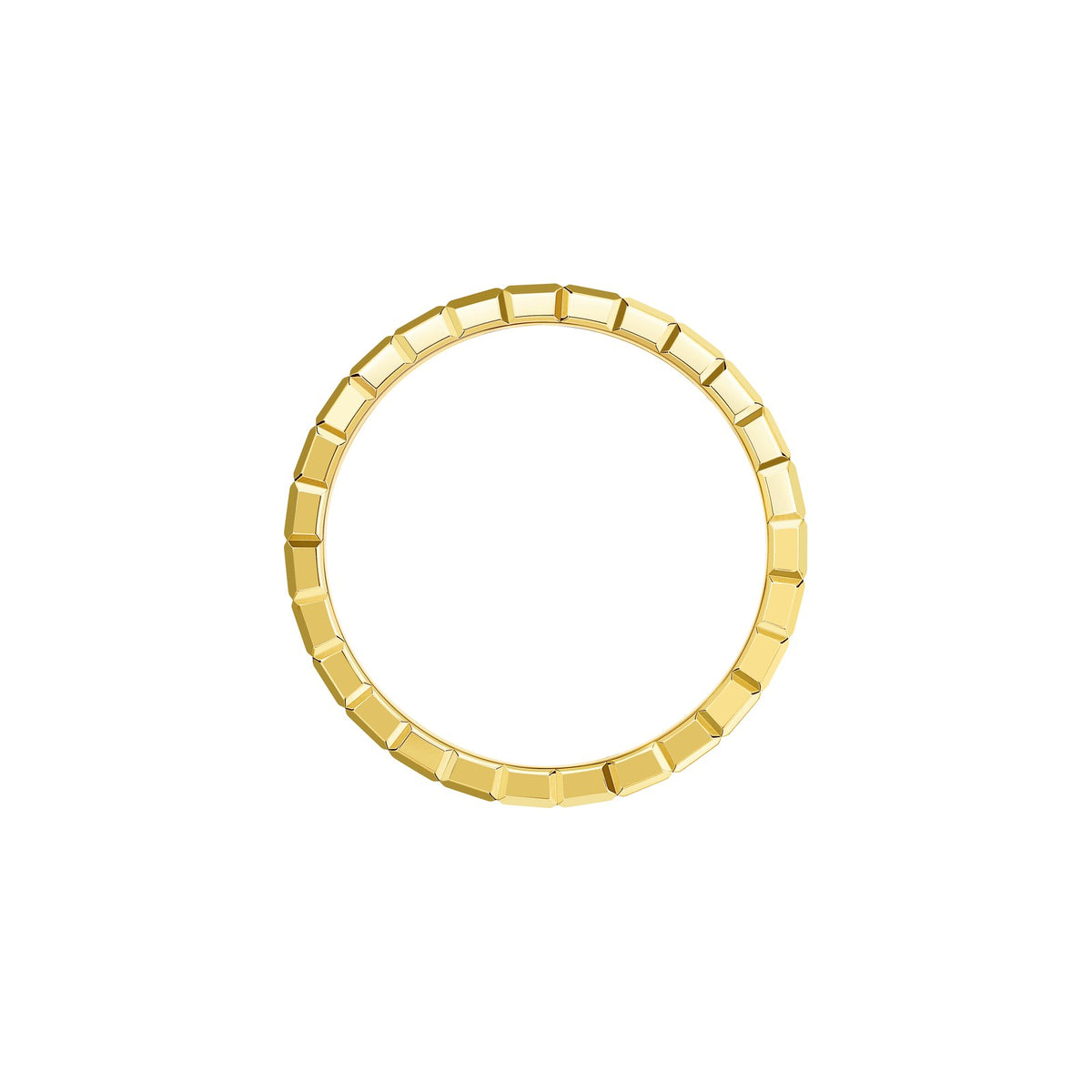 Chopard Ice Cube ring in 18k ethical yellow gold with diamonds, view 3