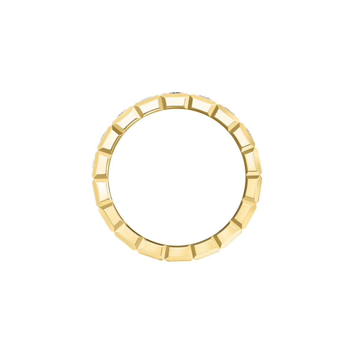 Chopard Ice Cube ring in 18k ethical yellow gold with diamonds, view 3