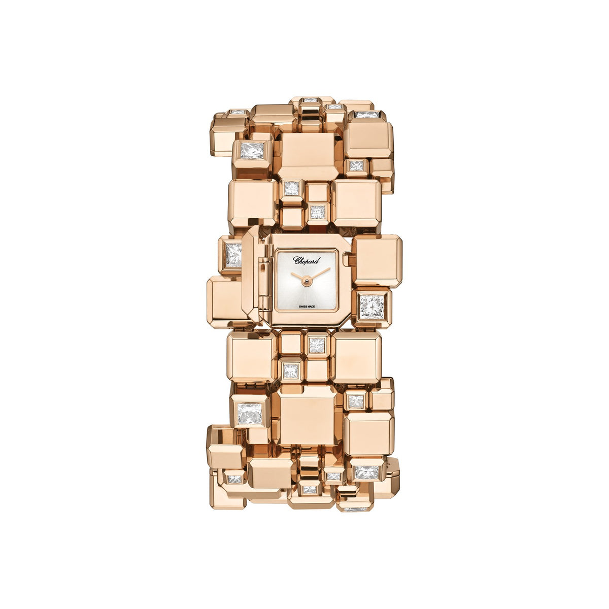 Chopard Ice Cube watch in 18k ethical rose gold with diamonds