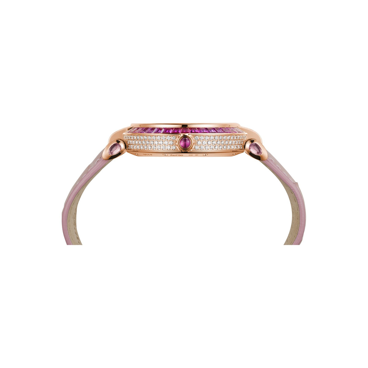 Chopard IMPERIALE watch in 18k ethical rose gold with sapphires, view 3