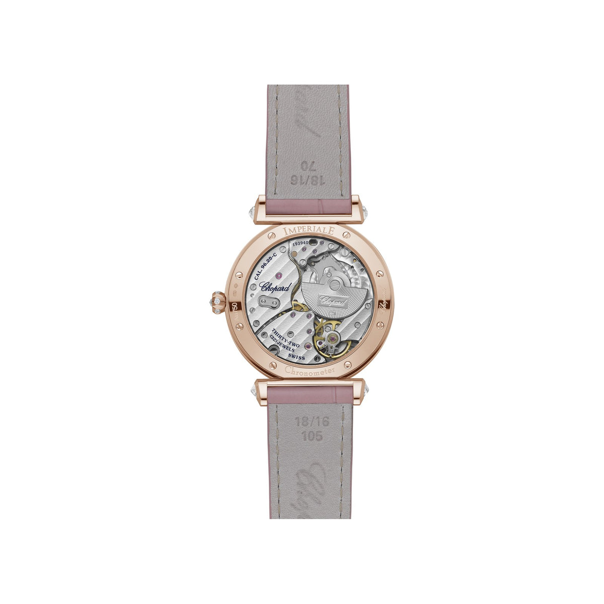 Chopard IMPERIALE watch in 18k ethical rose gold with diamonds, view 2