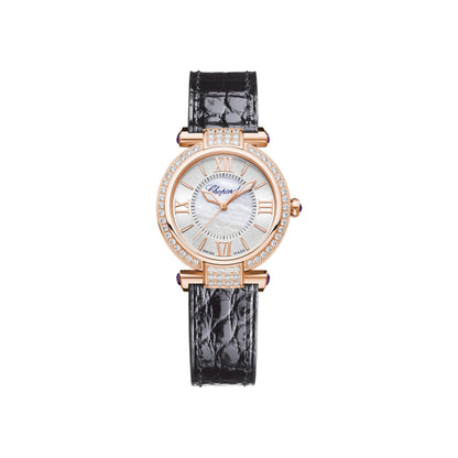 Chopard IMPERIALE watch in 18k ethical rose gold with diamonds and amethysts