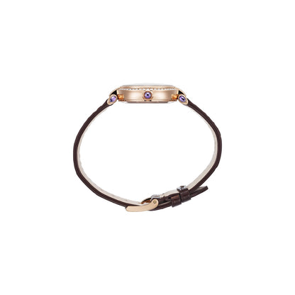 Chopard IMPERIALE watch in 18k ethical rose gold with diamonds and amethysts, view 3