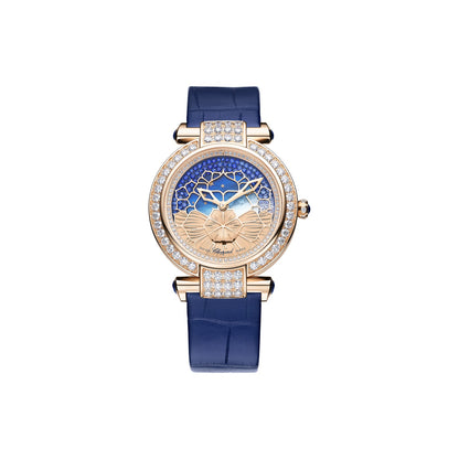 Chopard IMPERIALE watch in 18k ethical rose gold with sapphires