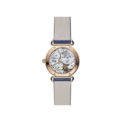 Chopard IMPERIALE watch in 18k ethical rose gold with sapphires, view 2