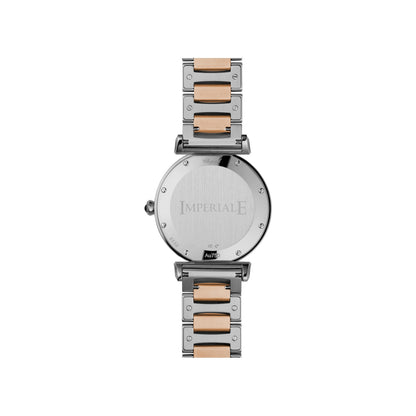 Chopard IMPERIALE watch in 18k ethical rose gold and stainless steel, view 2