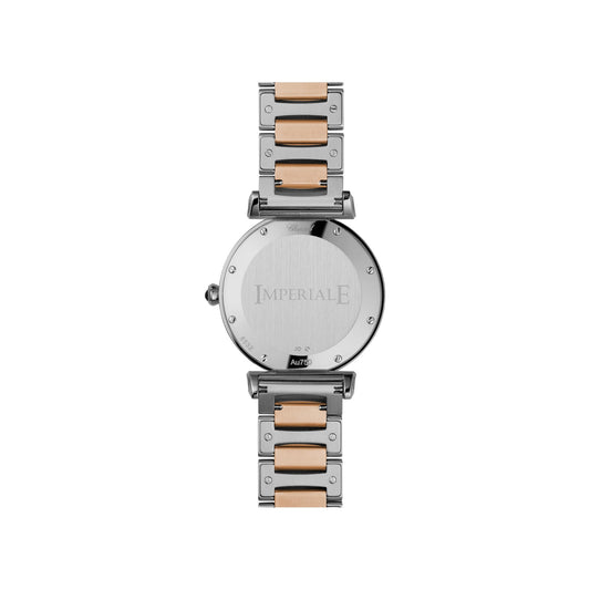 Chopard IMPERIALE watch in 18k ethical rose gold and stainless steel, view 2