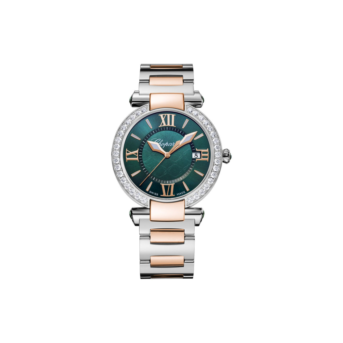 Chopard IMPERIALE watch in 18k ethical rose gold and stainless steel
